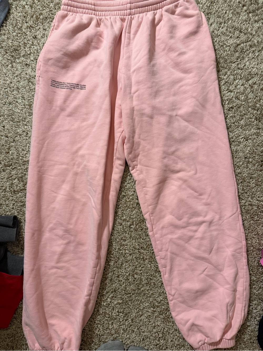 Pangaia Light Pink Fleece Jogger Sweatpants